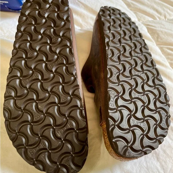 Birkenstock Arizona Habana Oiled Leather Sandals- classic cork footbed- NARROW - Picture 5 of 6